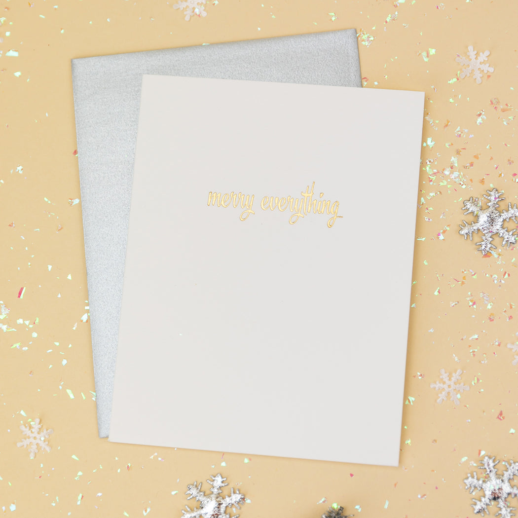 Merry Everything - Letterpress Card