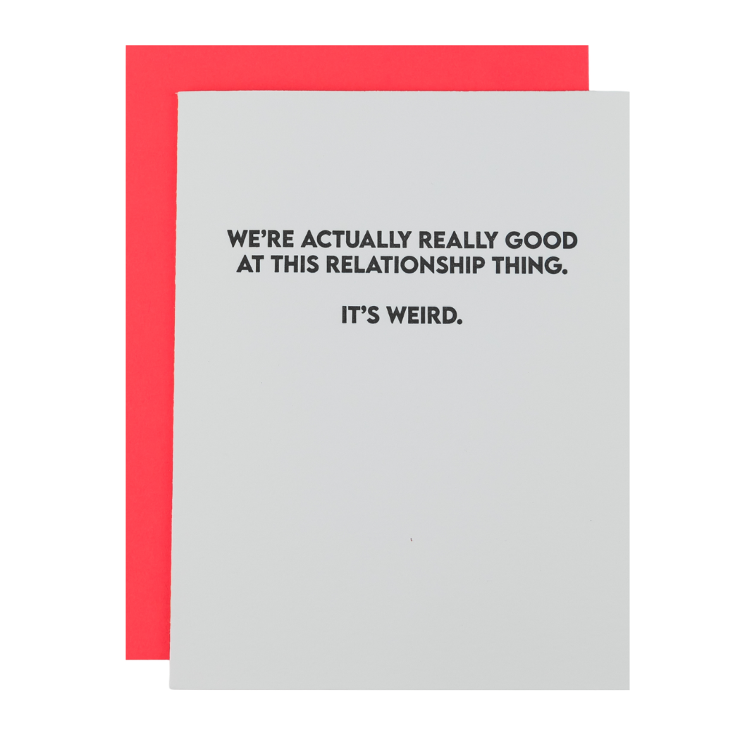 We're Really Good At This Relationship Thing - Love Card