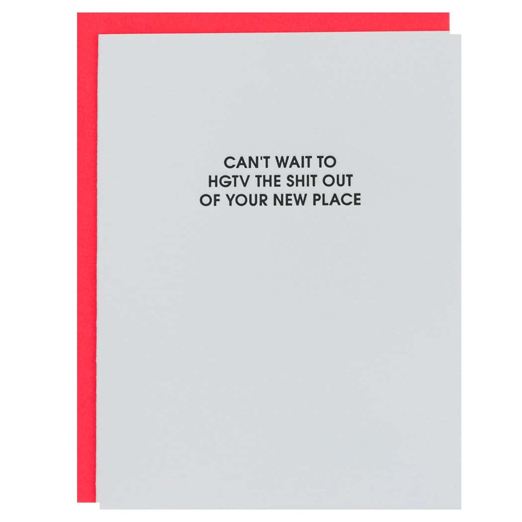 HGTV Your New Place - Letterpress Card