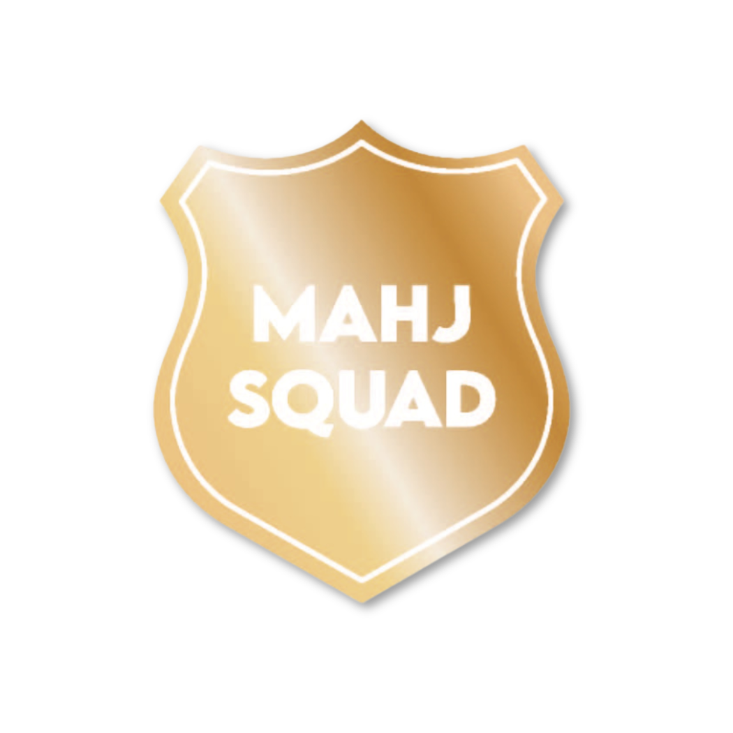Mahj Squad - Mahjong - Funny Vinyl Sticker