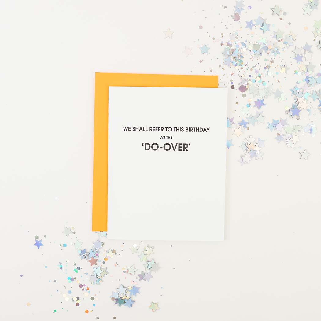 The Do-Over Birthday - Letterpress Card