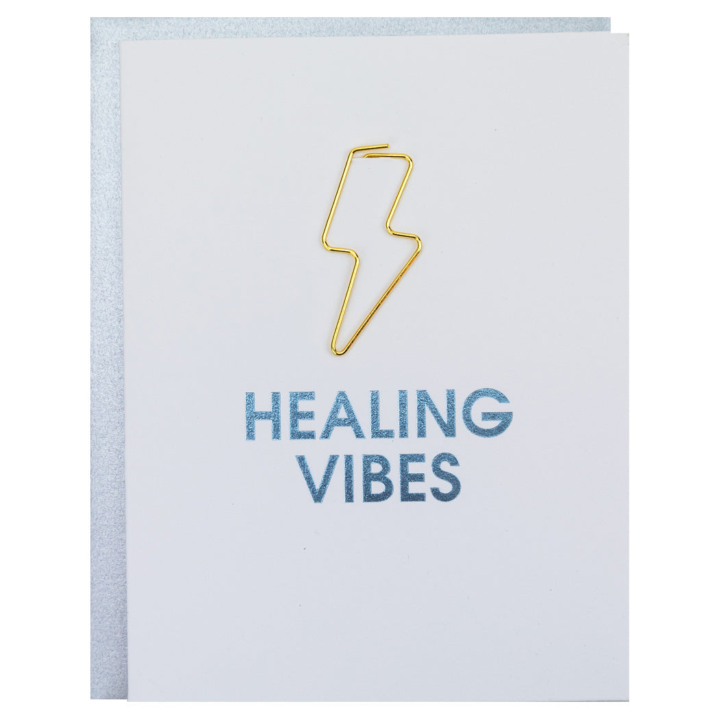 Chez Gagné - Letterpress Paperclip Cards - Healing Vibes - Sympathy