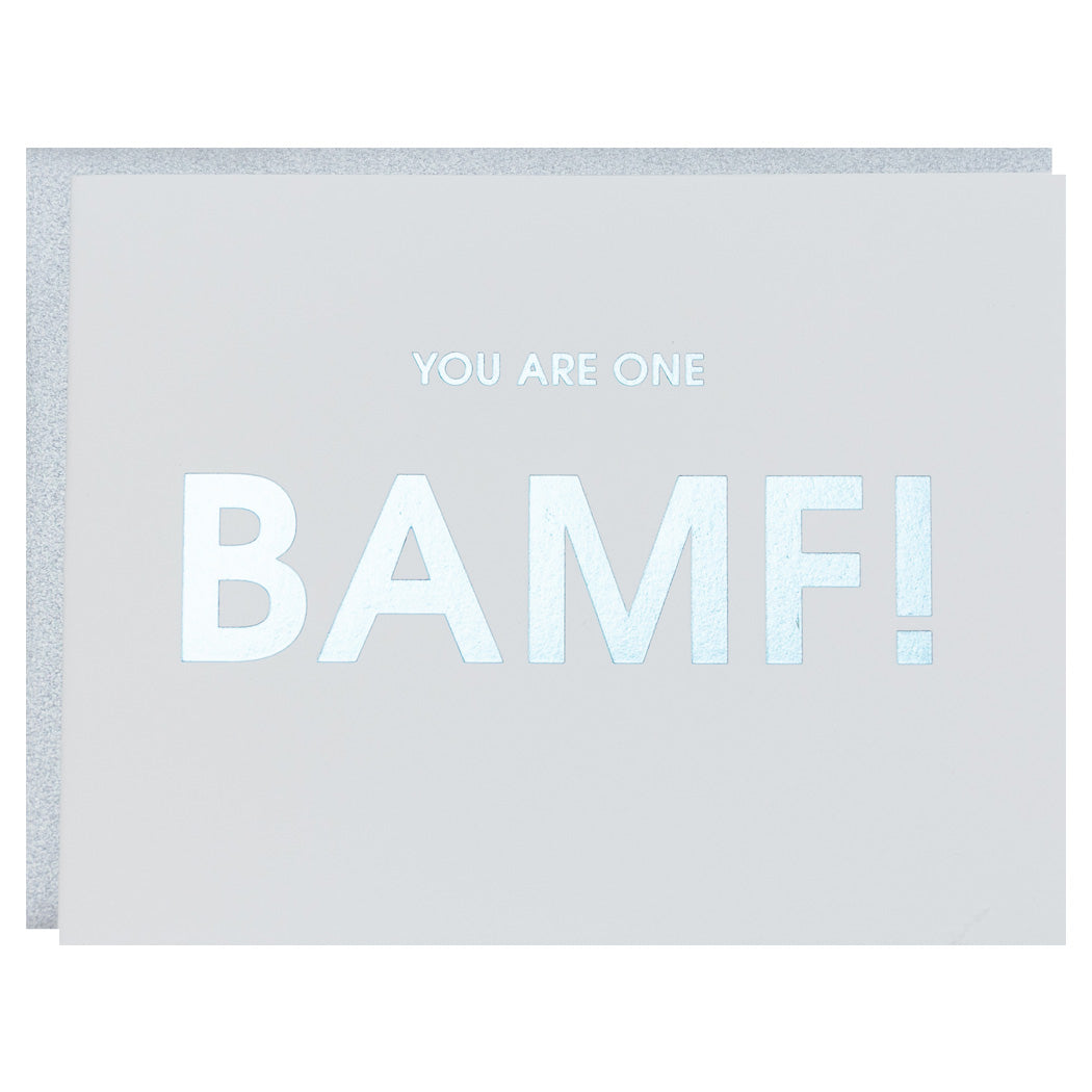 You are one BAMF - Letterpress Card