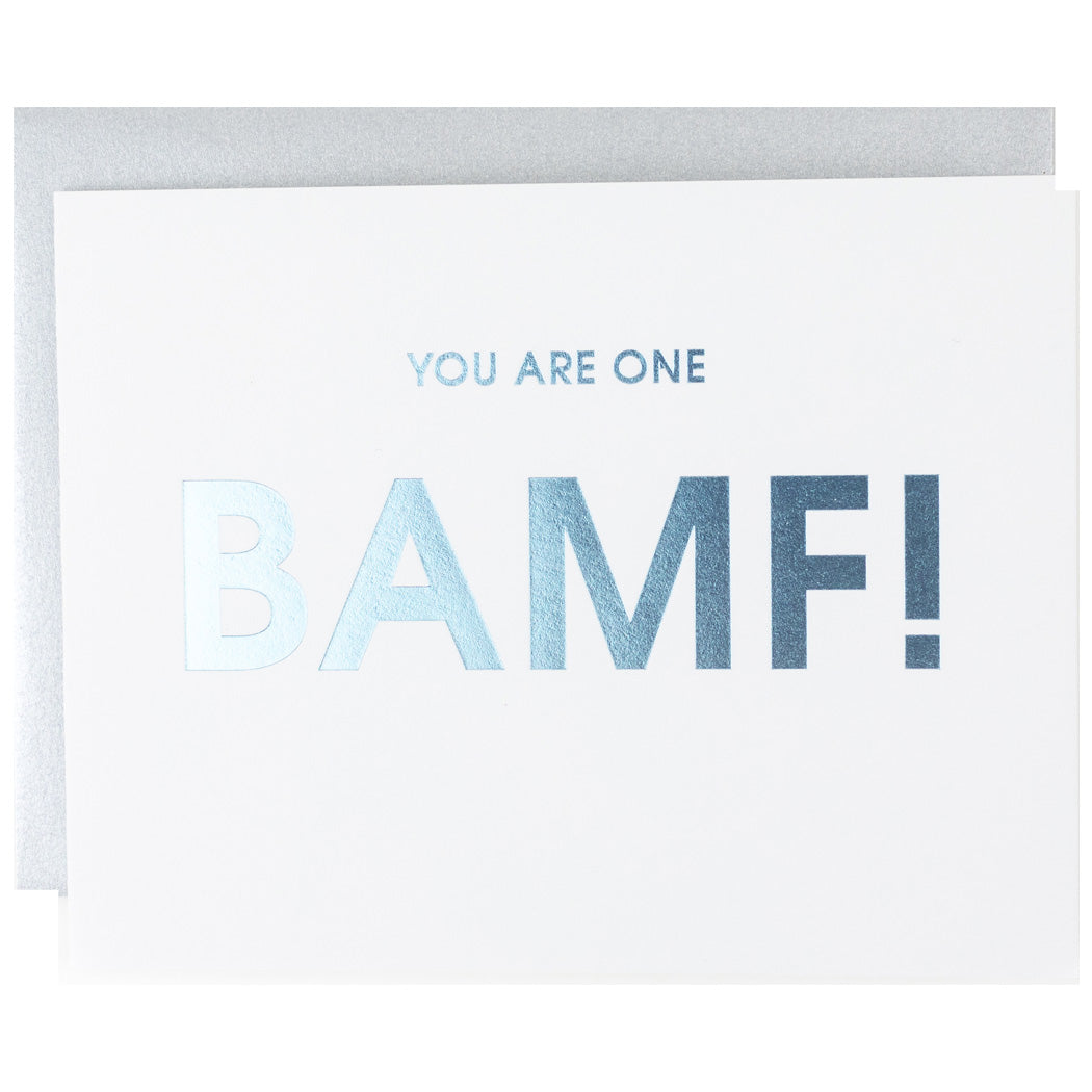 You are one BAMF -  Letterpress Card