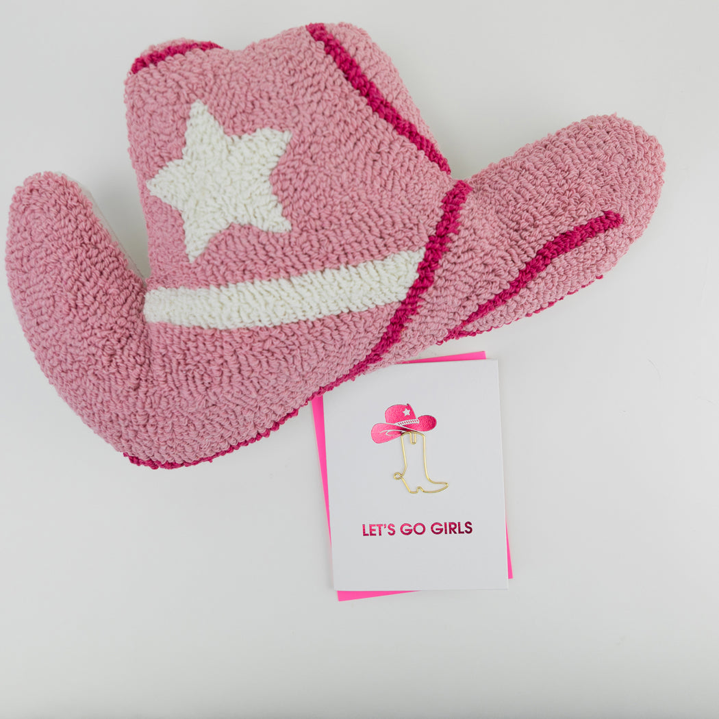 Let's Go Girls - Paper Clip Letterpress Card