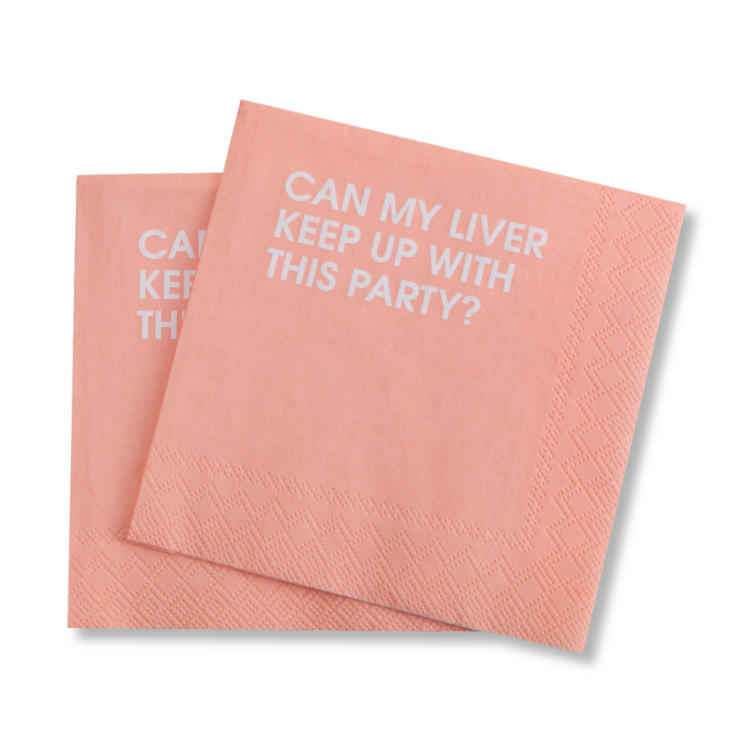 Can My Liver Keep Up With This Party - Cocktail Napkins