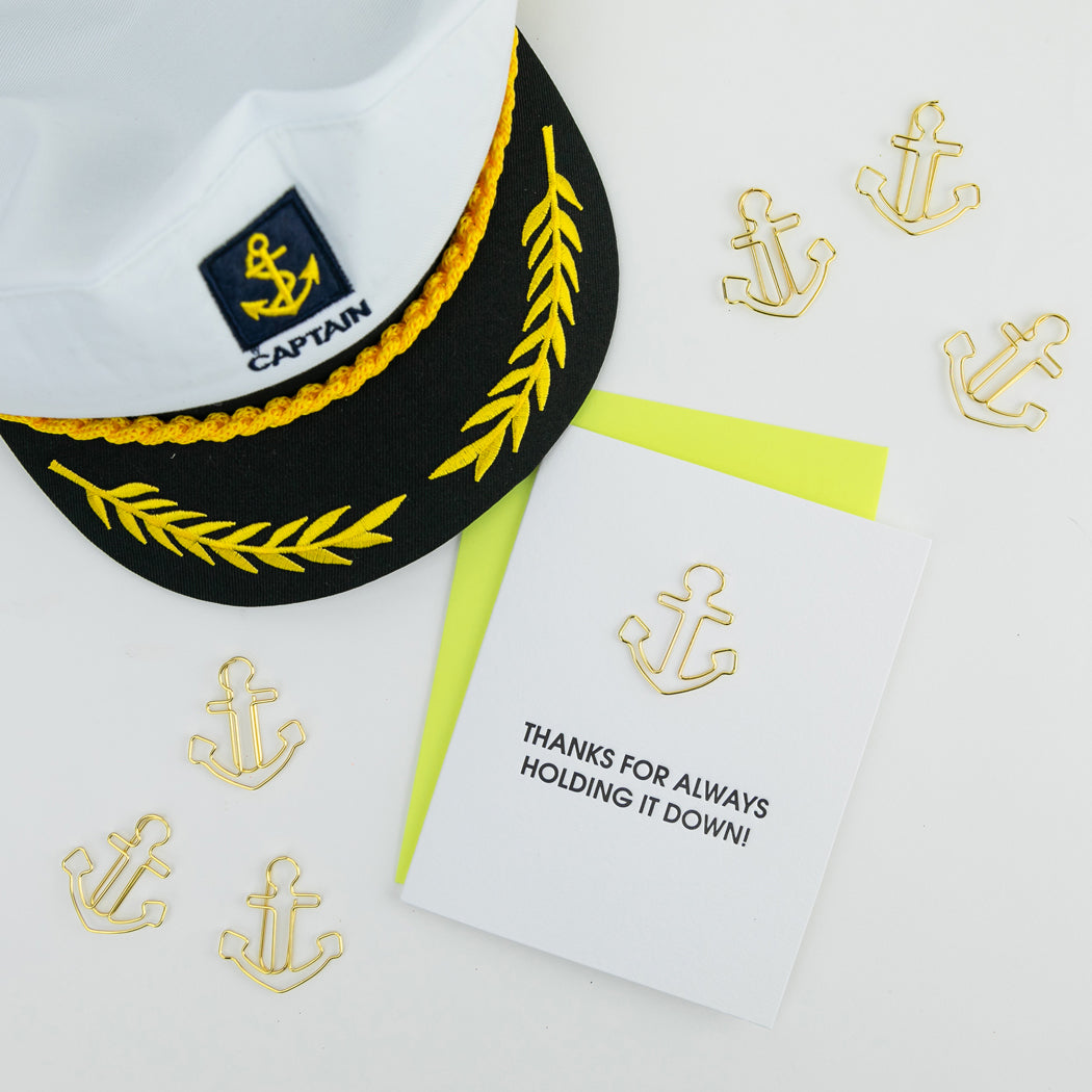 You Swear Like a Sailor, I Love That About You - Paper Clip Letterpress Card