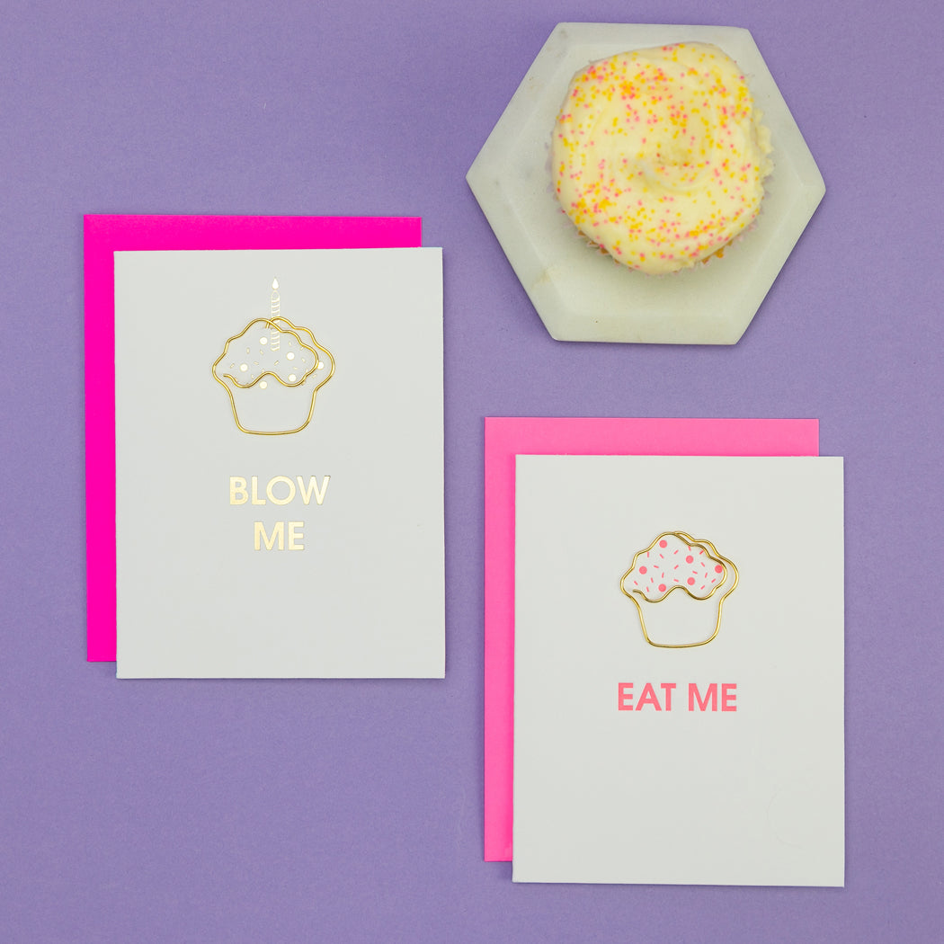 Eat Me - Paperclip Letterpress Card