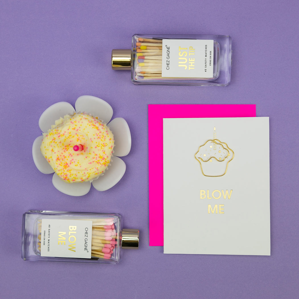 Blow Me - Paperclip Letterpress Card