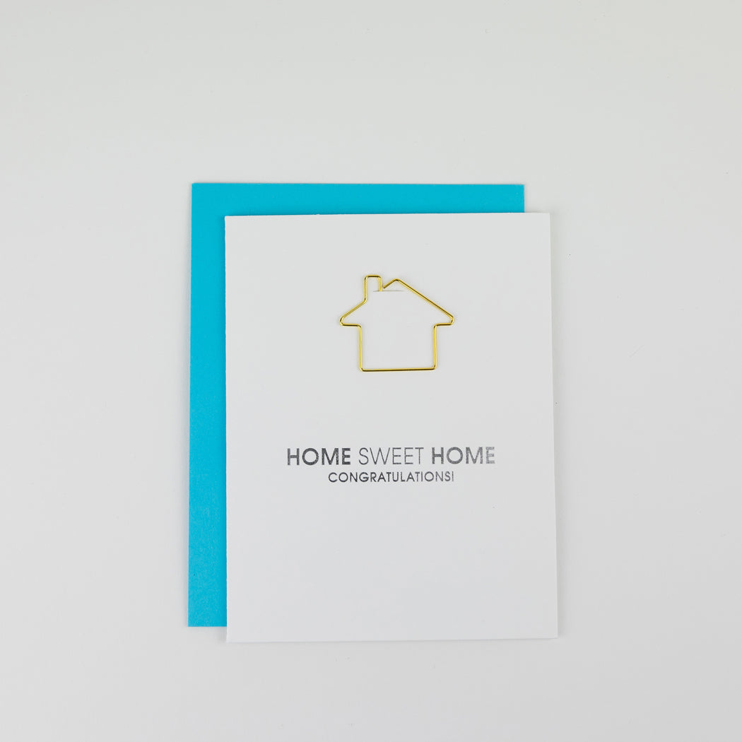 Home Sweet Home - Paperclip Letterpress Card