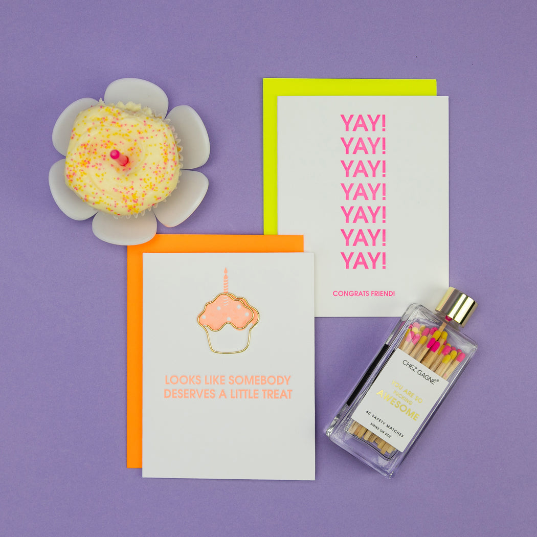 Looks Like Somebody Deserves A Little Treat - Paperclip Letterpress Card