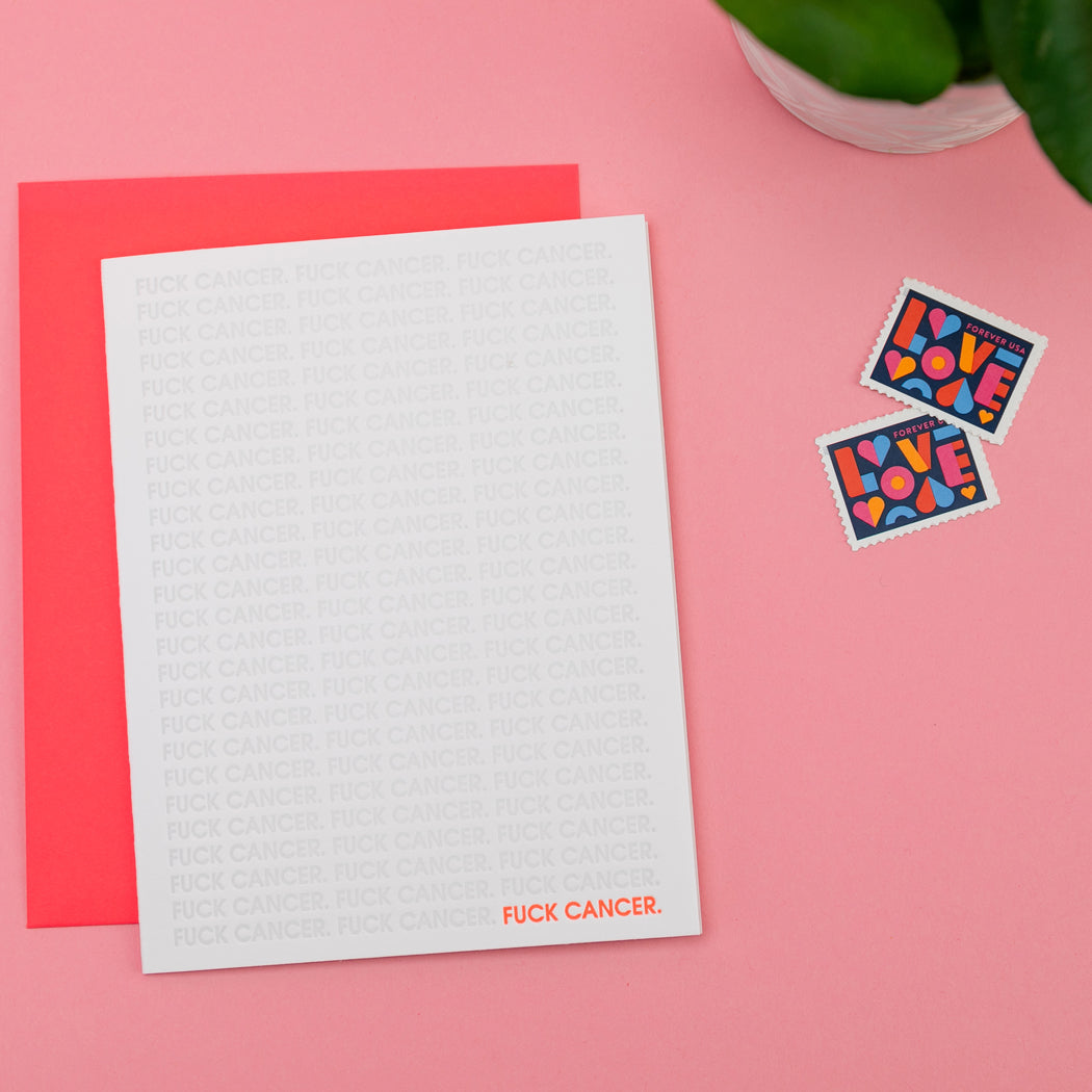 Fuck Cancer - Letterpress Card