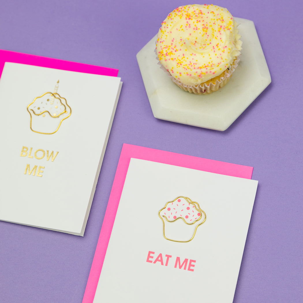 Eat Me - Paperclip Letterpress Card