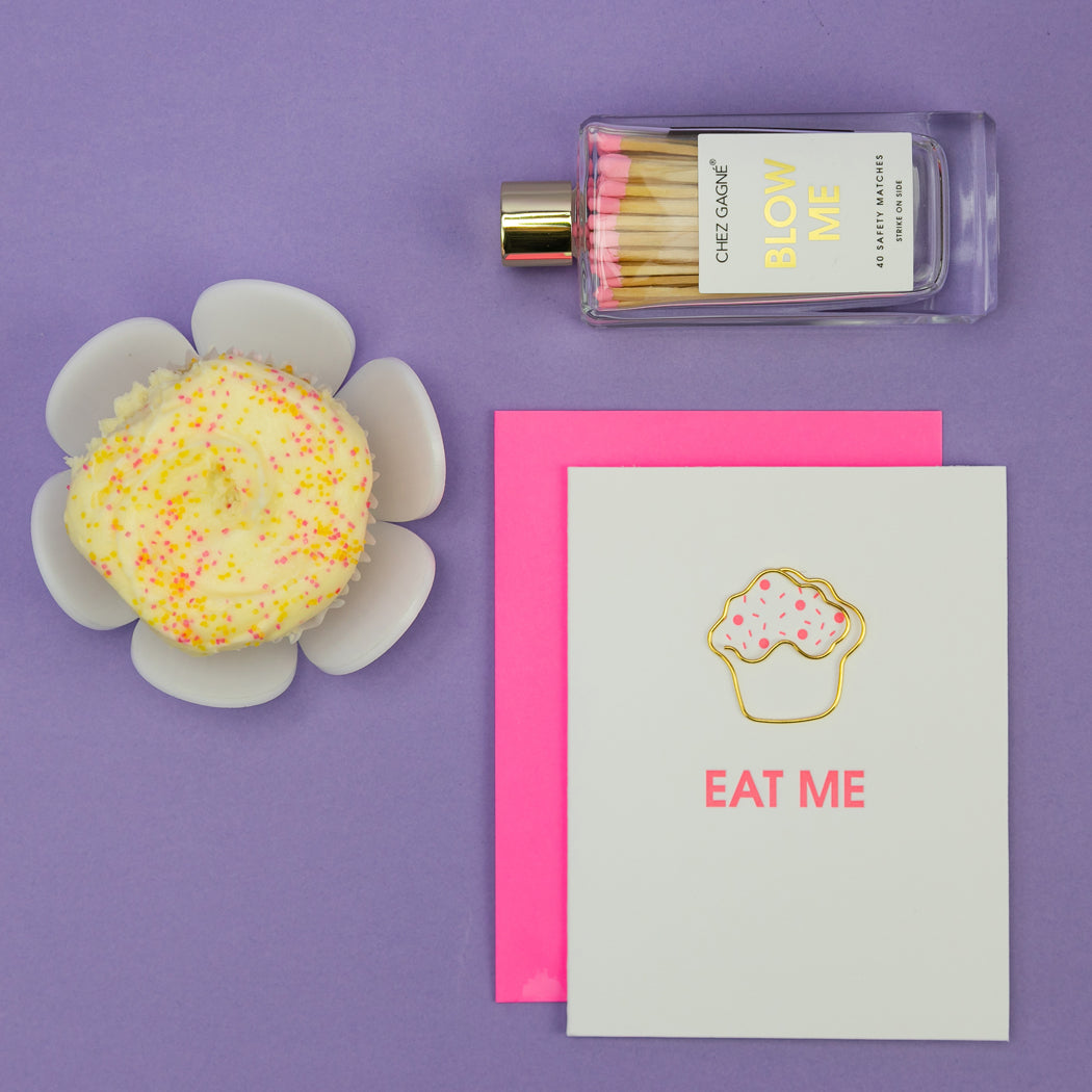 Eat Me - Paperclip Letterpress Card