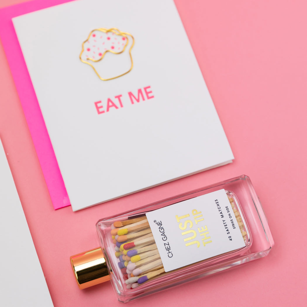 Eat Me - Paperclip Letterpress Card