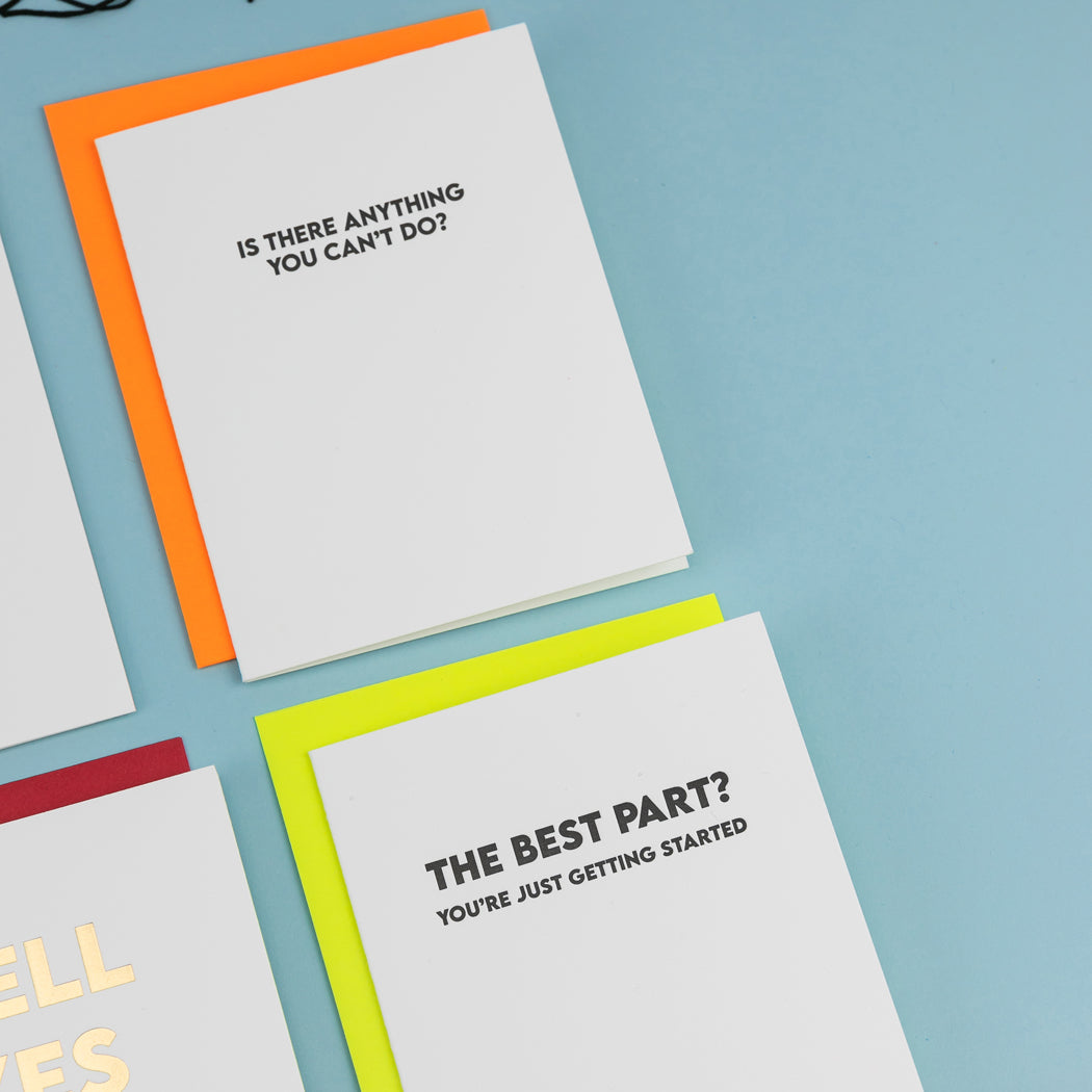 Is There Anything You Can't Do? - Grad Congrats Everyday - Letterpress Card