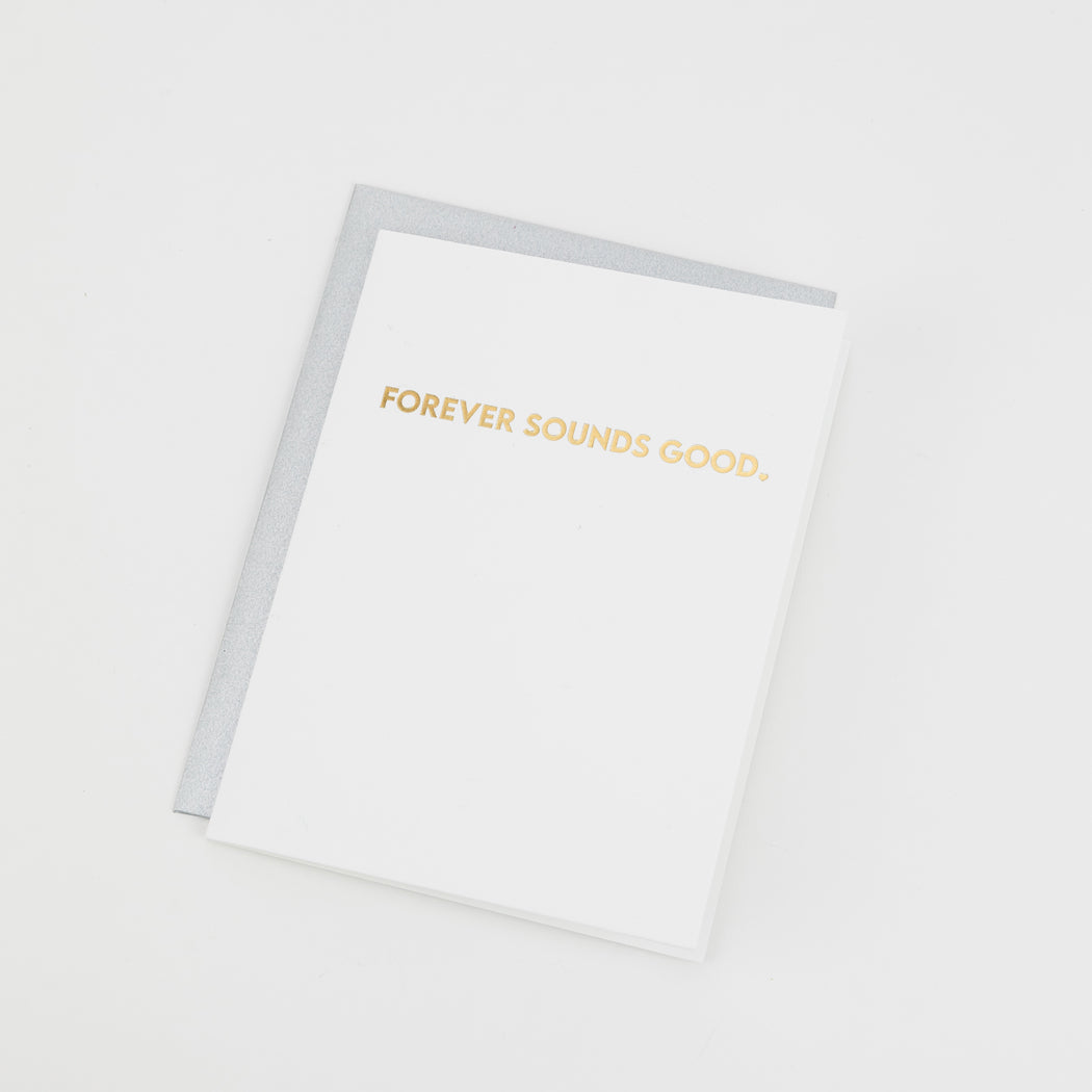 Forever Sounds Good - Love + Anniversary - Letterpress Card