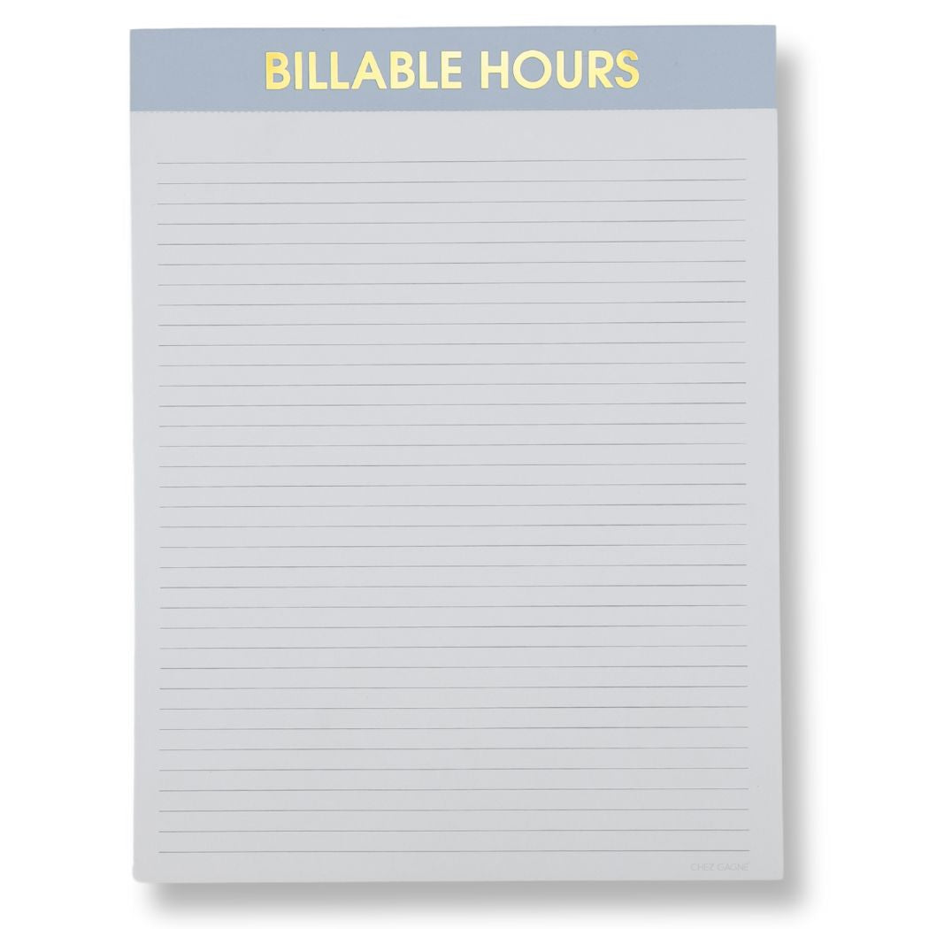 Billable Hours - Large Memo Notepad
