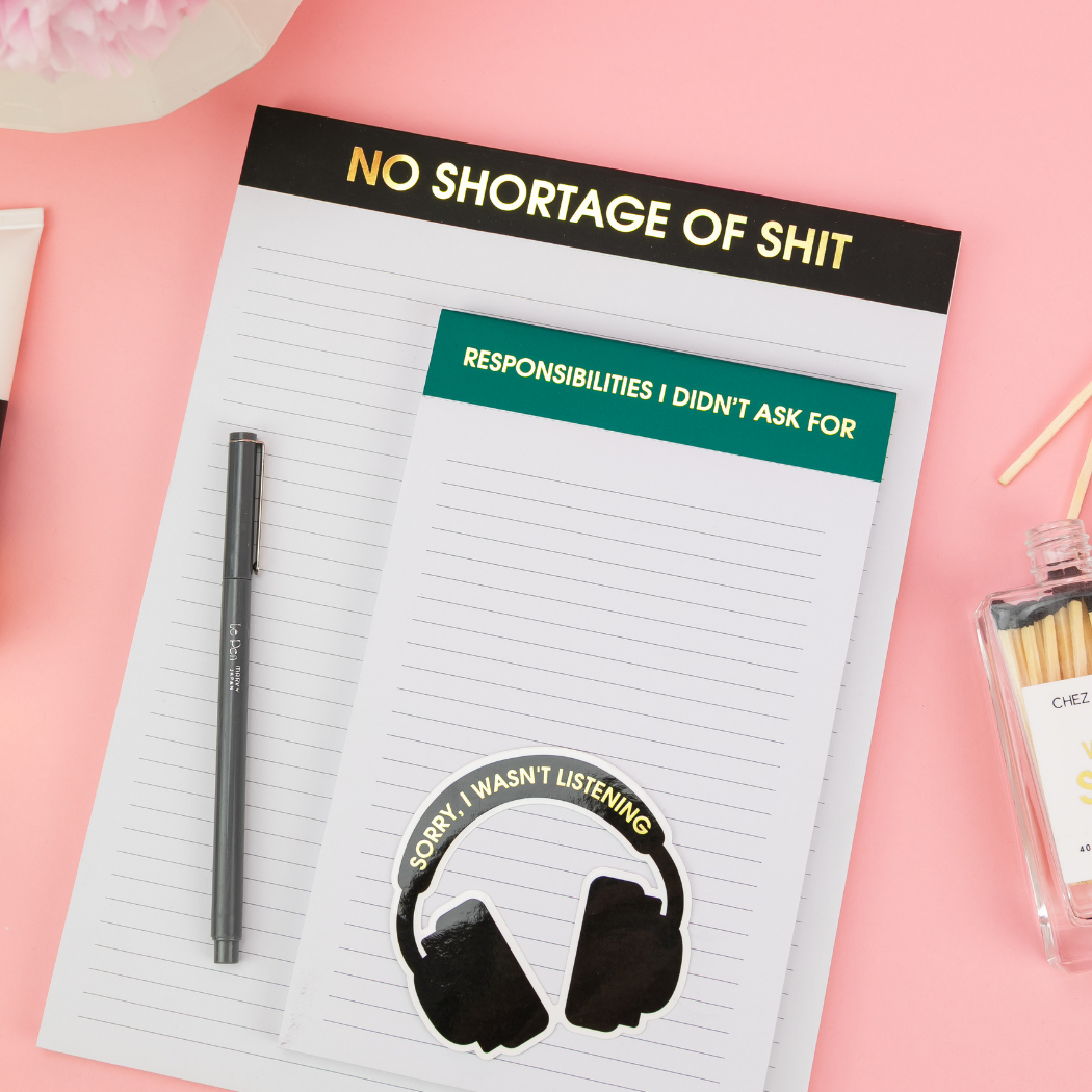 Responsibilities I Didn't As For - Lined Notepad - Emerald