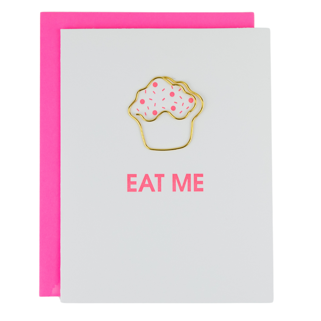 Eat Me - Paperclip Letterpress Card