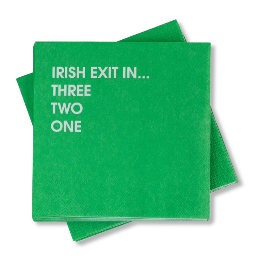 Irish Exit In... 3,2,1 - Cocktail Napkins