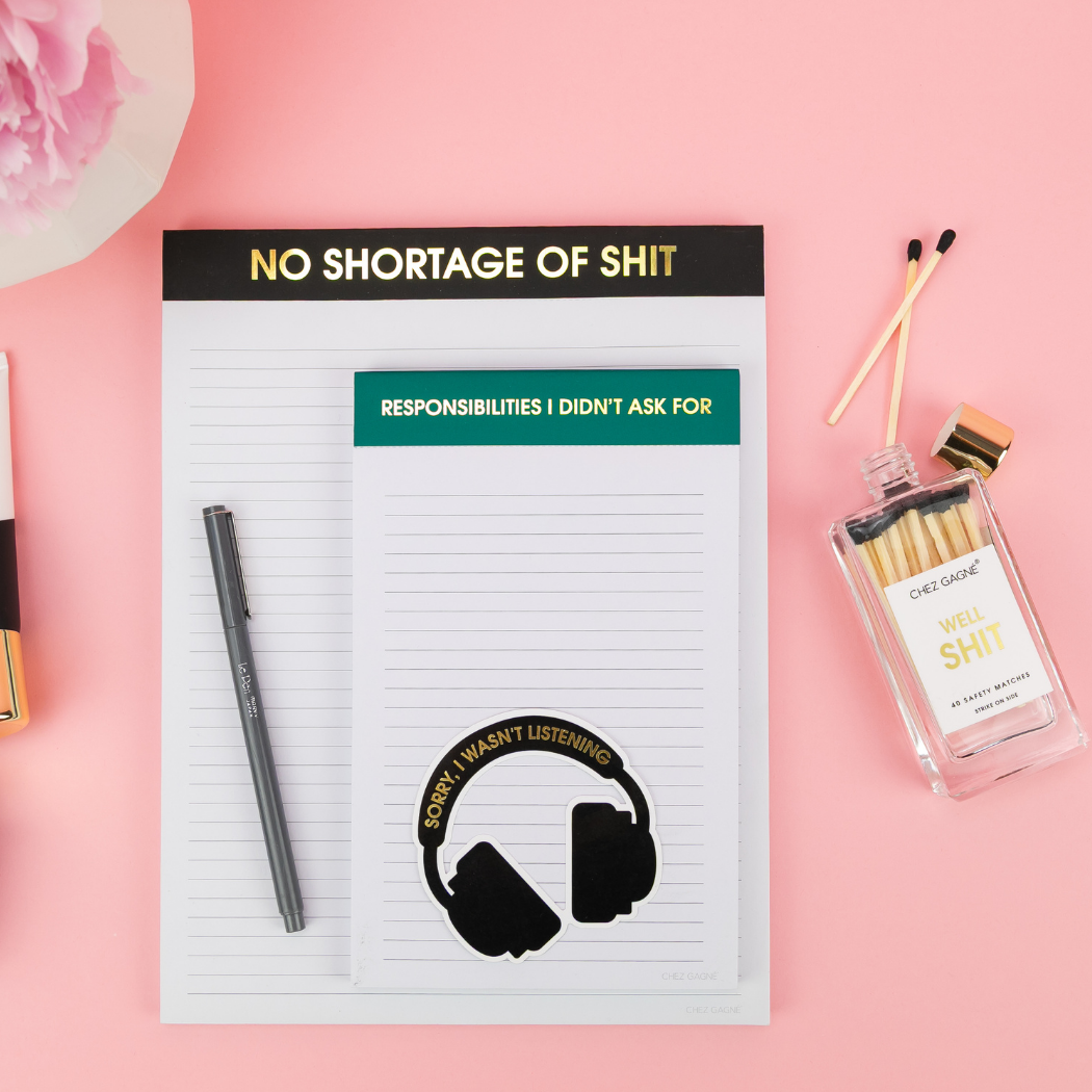 Responsibilities I Didn't As For - Lined Notepad - Emerald