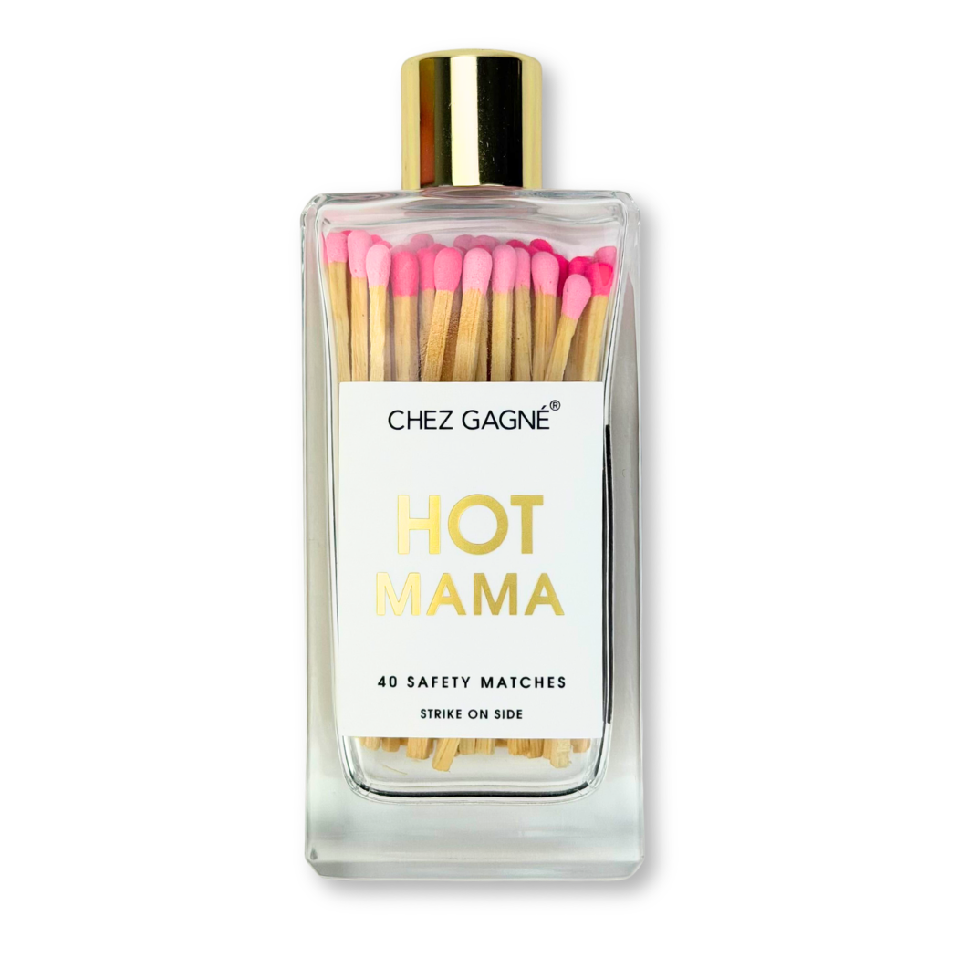 Hot Mama - Glass Bottle Matches - Pink Multi - Mother's Day Gift