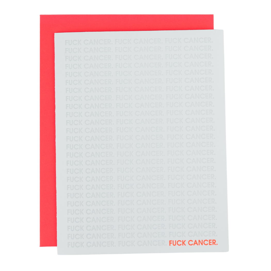 Fuck Cancer - Letterpress Card