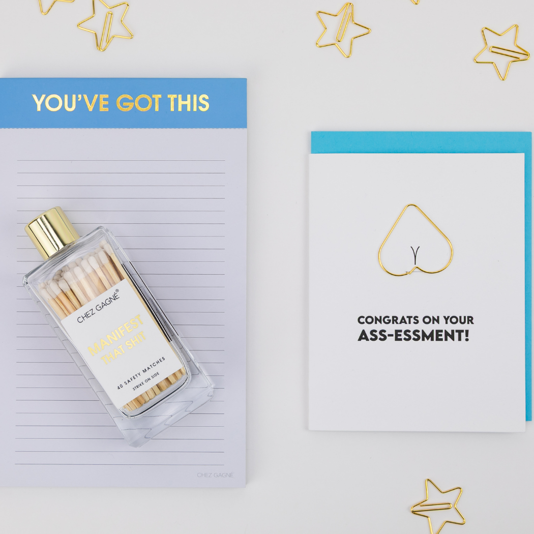 Congrats on Your Ass-essment - Colonscopy Awareness - Giving Back Paperclip Card