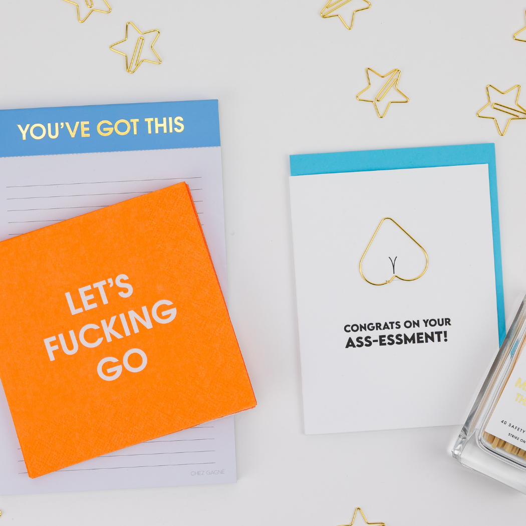 Congrats on Your Ass-essment - Colonscopy Awareness - Giving Back Paperclip Card