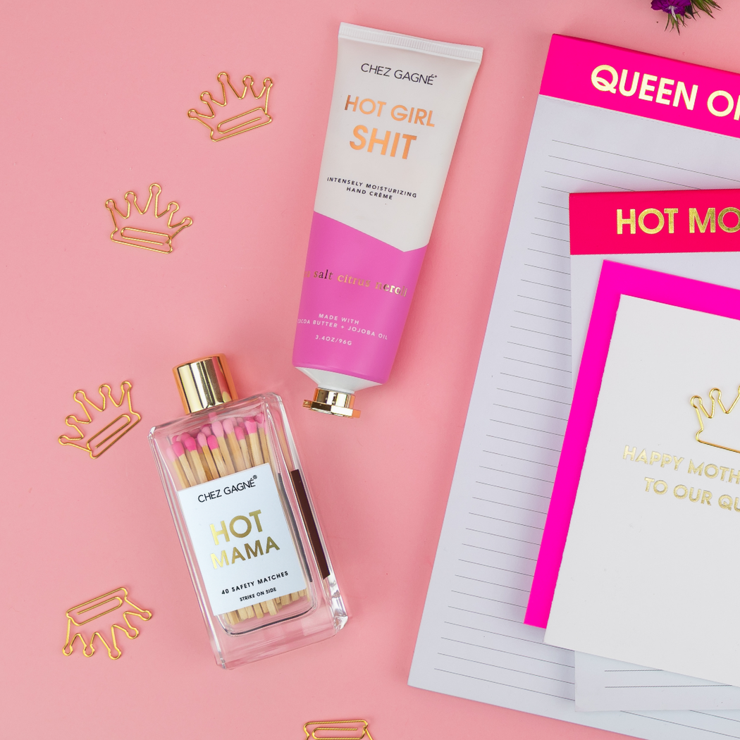 Hot Mama - Glass Bottle Matches - Pink Multi - Mother's Day Gift