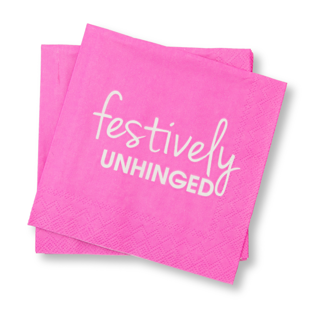 Festively Unhinged - Cocktail Napkins
