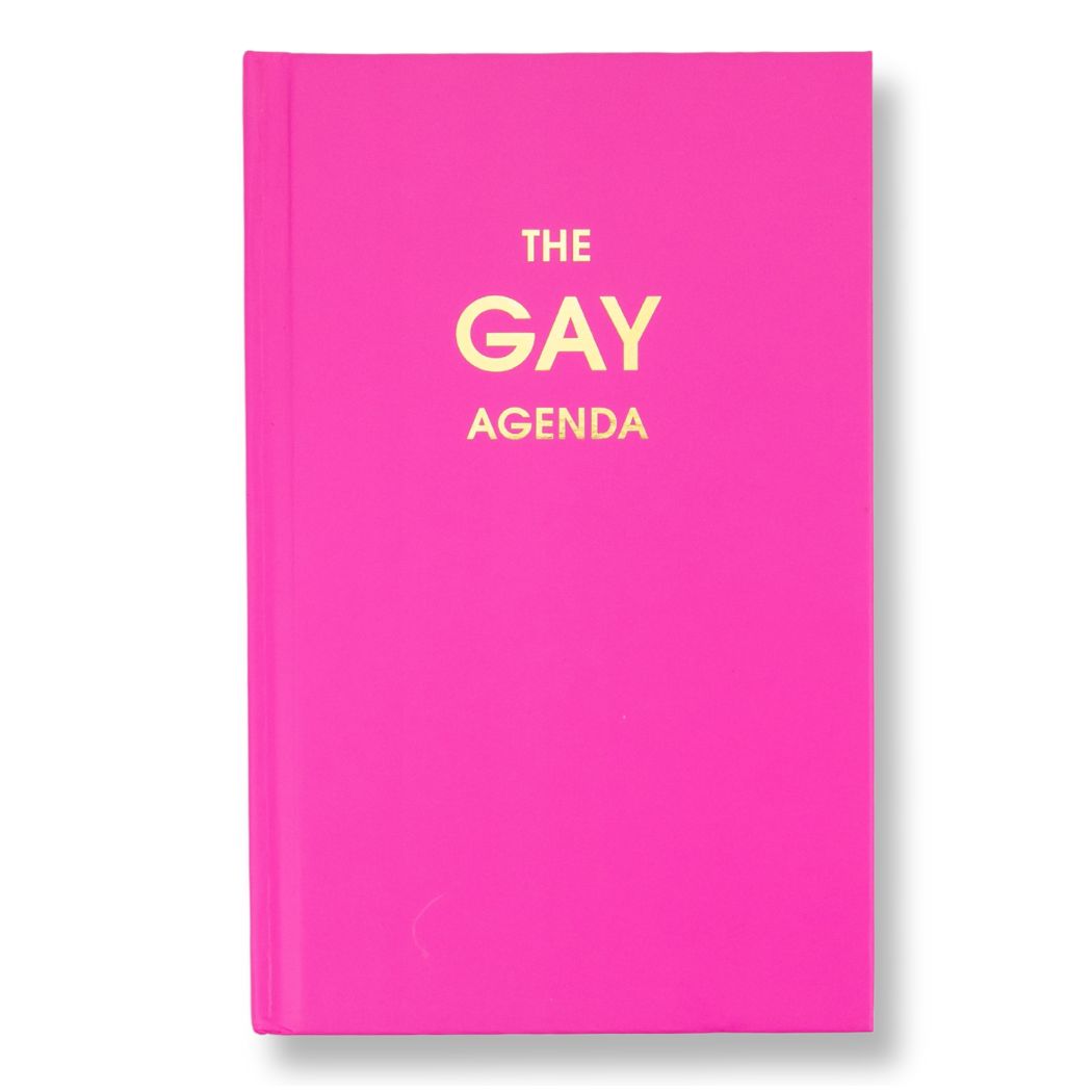 The Gay Agenda - Neon Rose Hardcover Journal