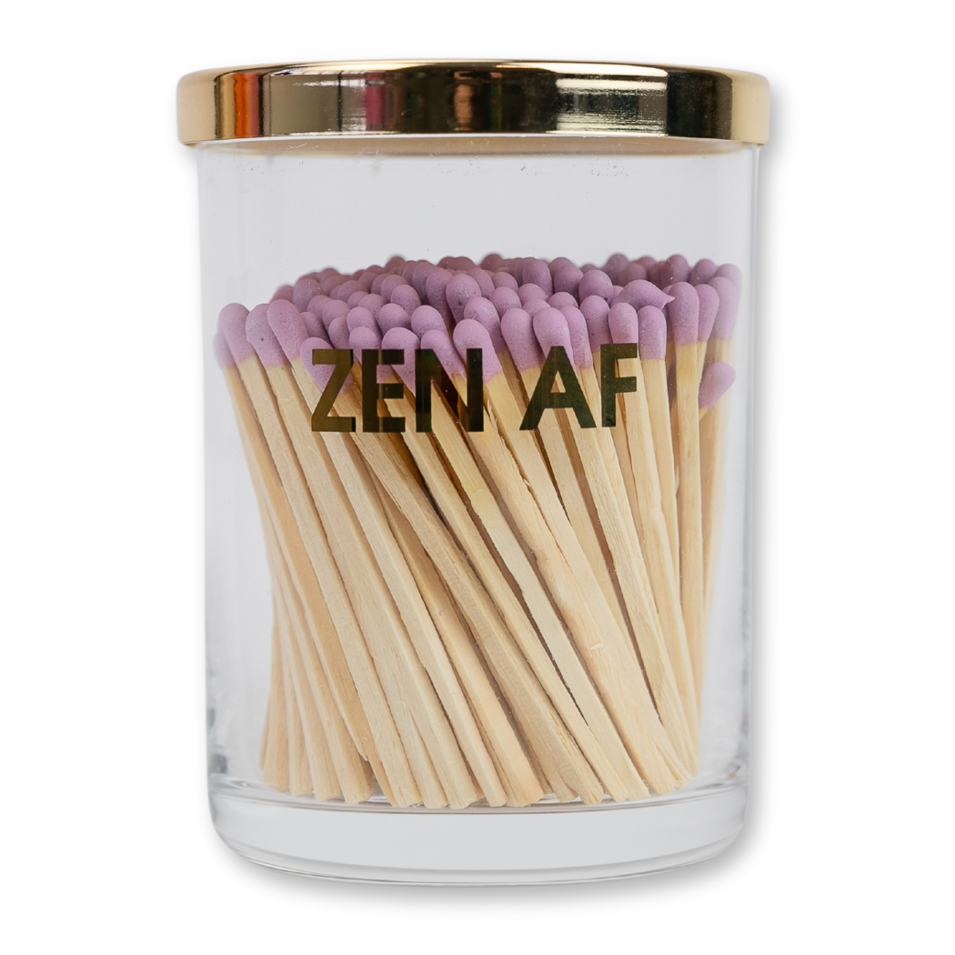 Match + Rocks Glass Duo - Zen AF + Lavender Matches