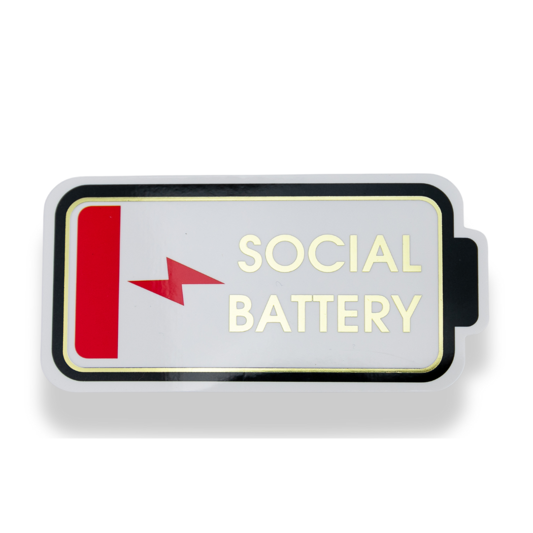 Social Battery - Vinyl Sticker