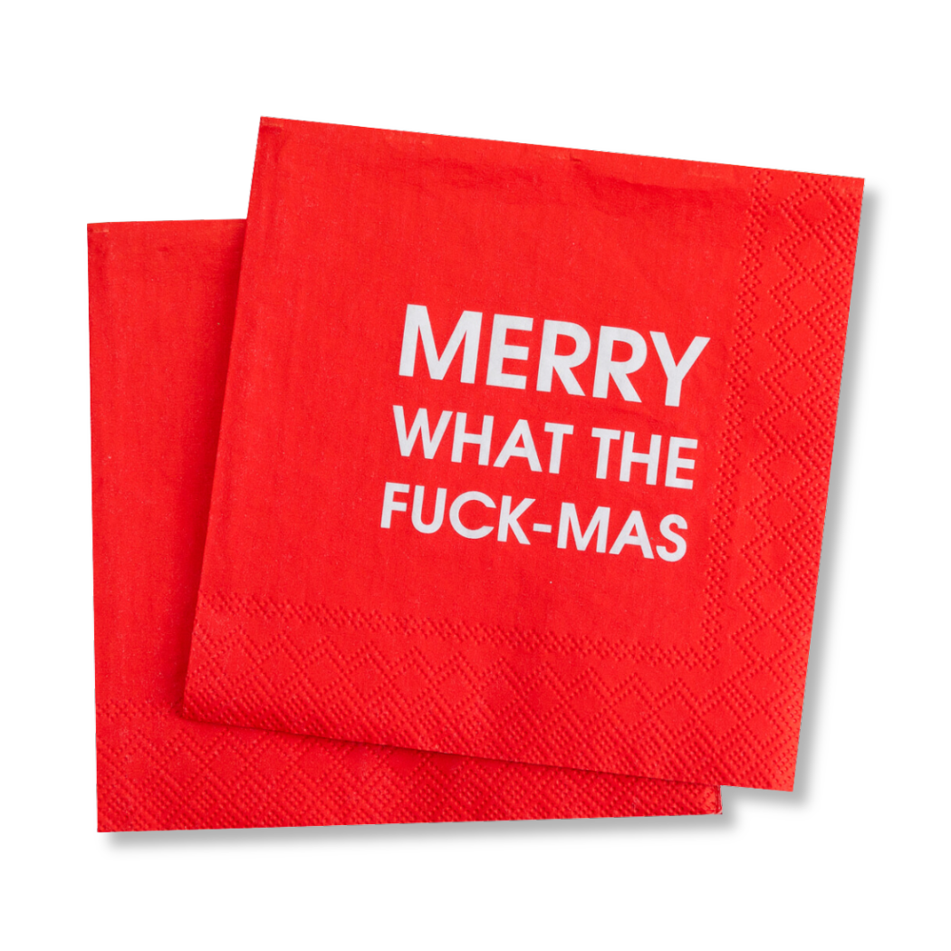 Merry What The Fuck-Mas - Cocktail Napkins