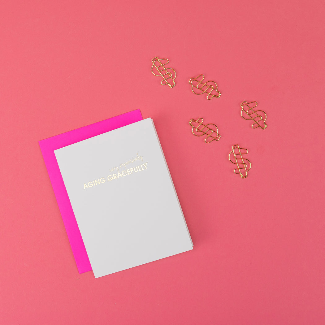 Aging Gracefully - Letterpress Card