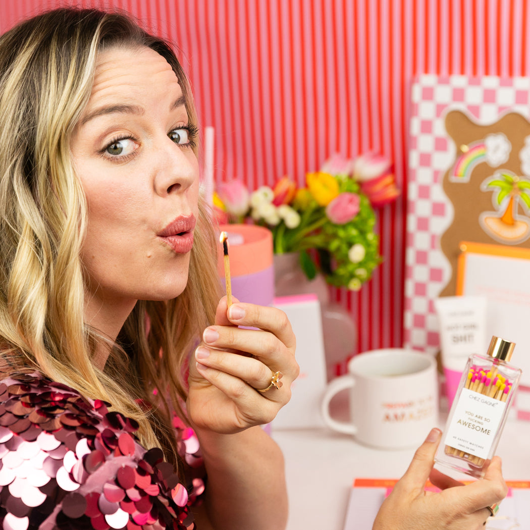 You're So Fucking Awesome - Glass Bottle Safety Matches