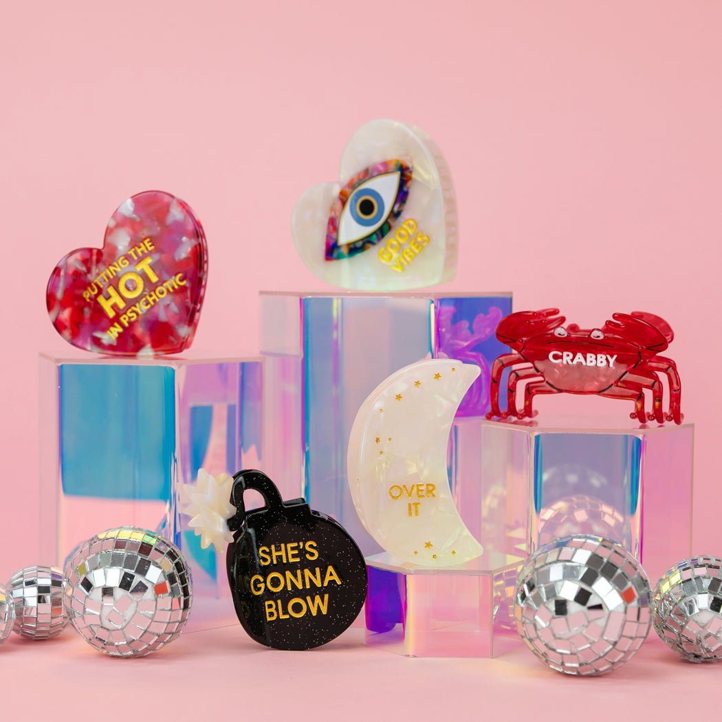 She's Gonna Blow - Bomb - Acetate Hair Claw Clip