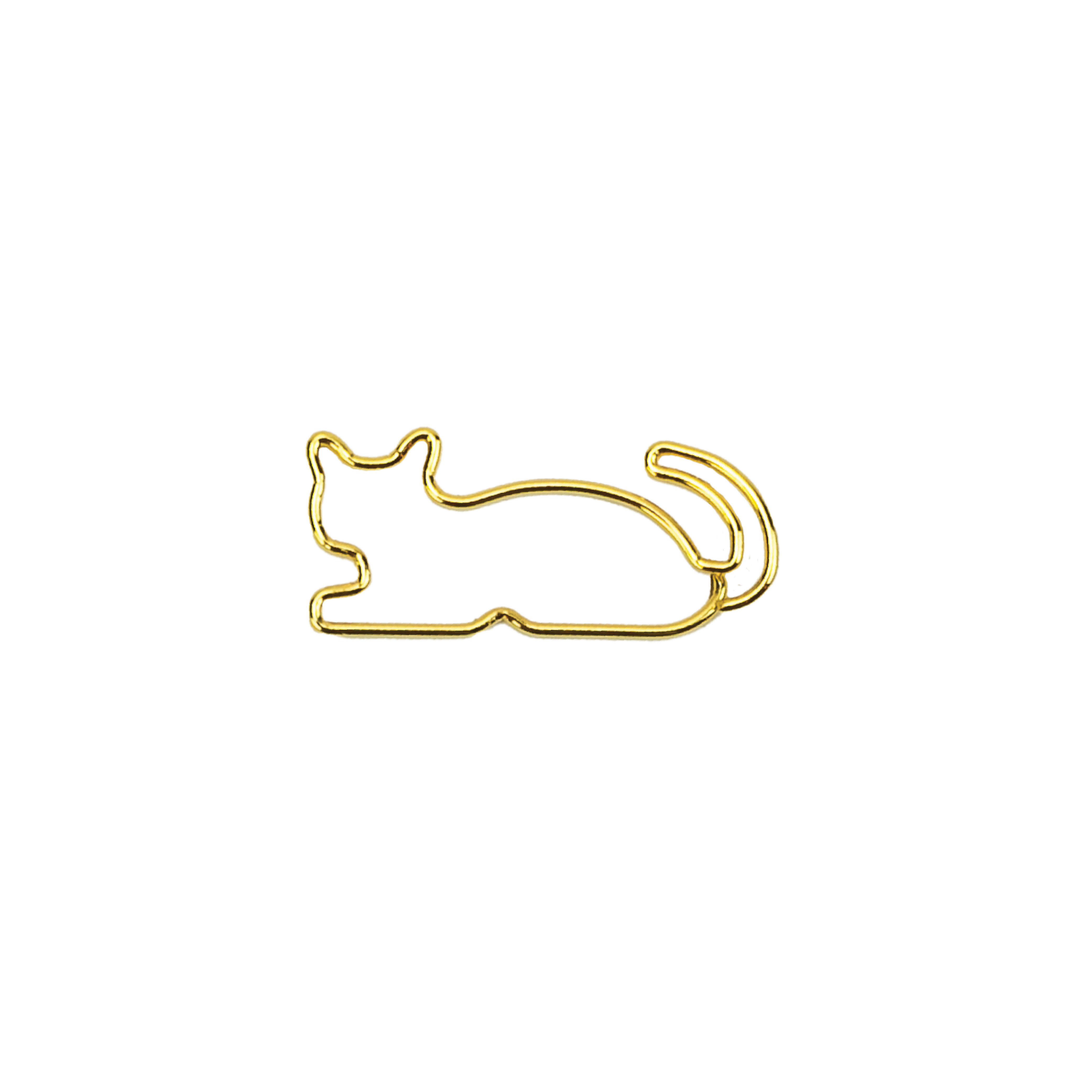 Cat - 25 Gold Paperclips