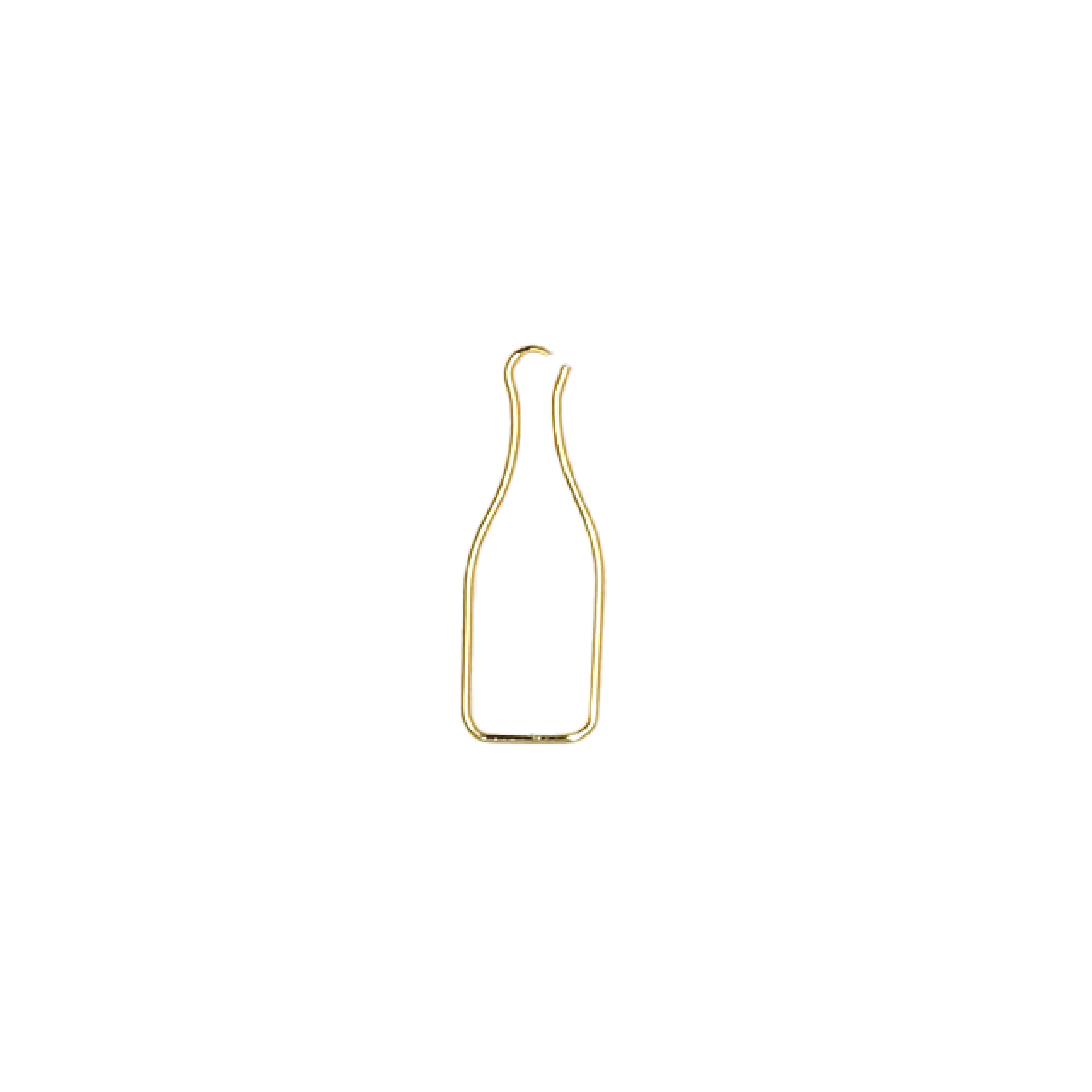 Champagne Bottle - 25 Gold Paperclips