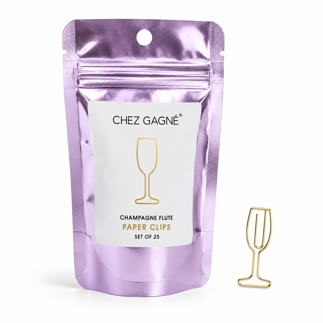 Paper Clip Pack - Champagne Flute Pack of 25