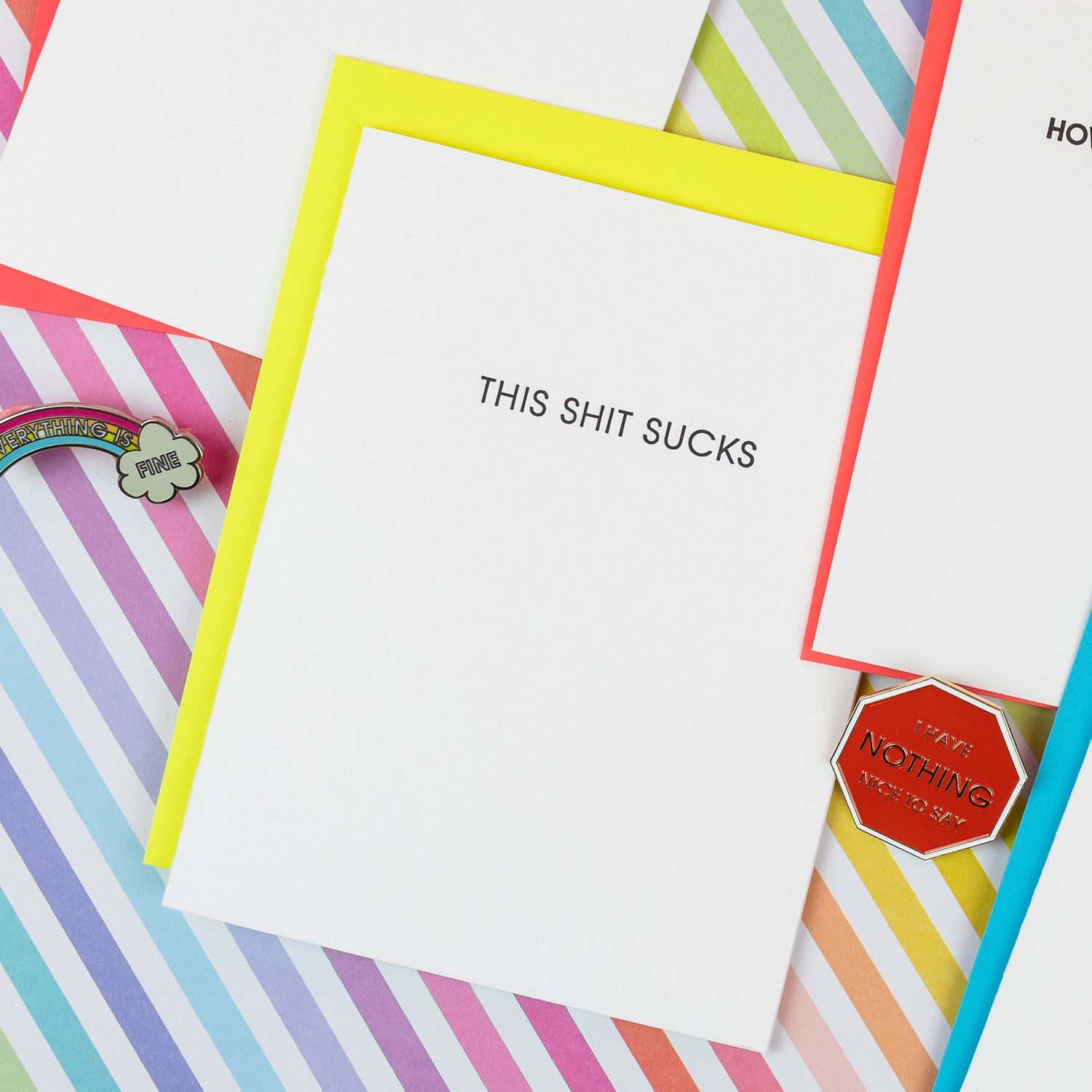 This Shit Sucks Letterpress Card