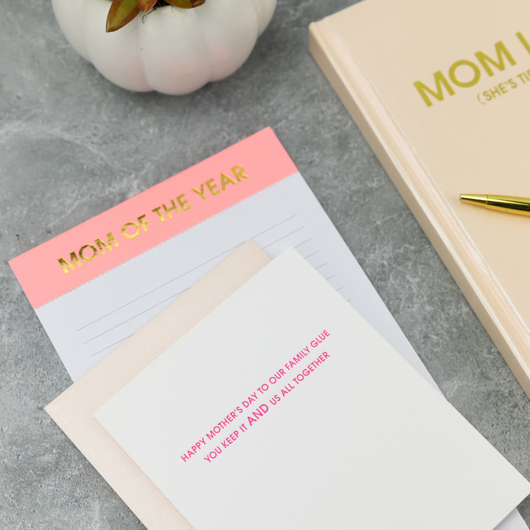 Happy Mother's Day To Our Family Glue -  Letterpress Card