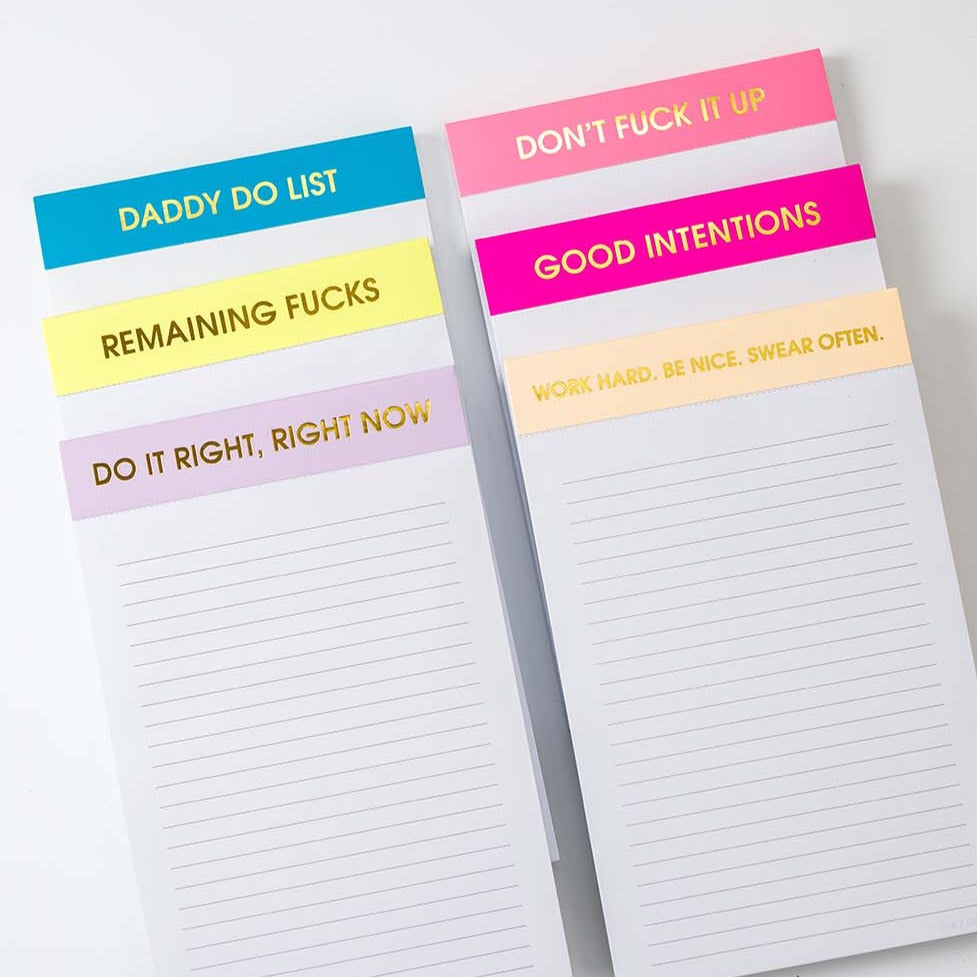 Good Intentions - Lined Notepad