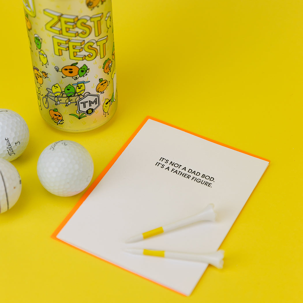 It's Not A Dad Bod, It's A Father Figure - Letterpress Card