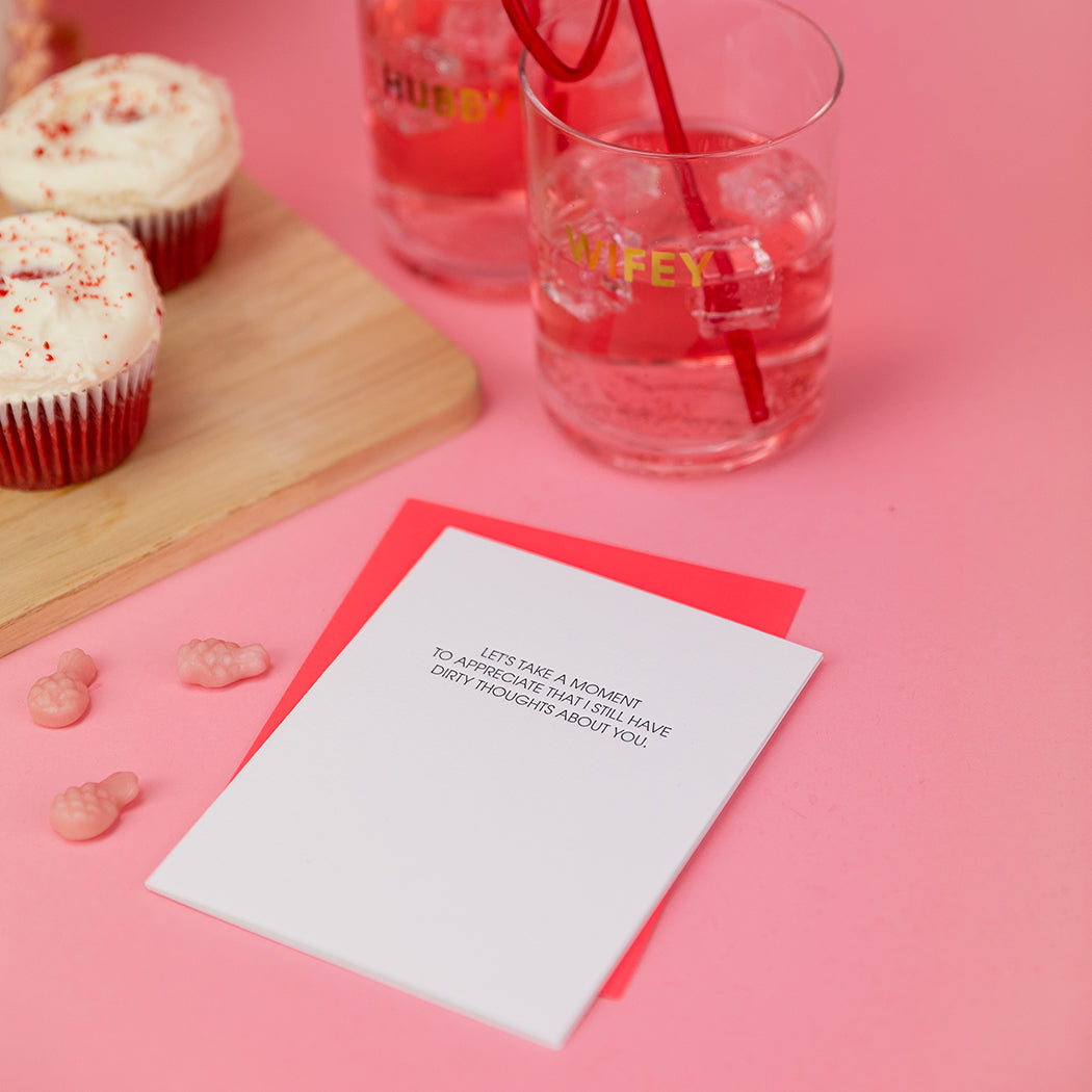 Dirty Thoughts About You - Letterpress Card