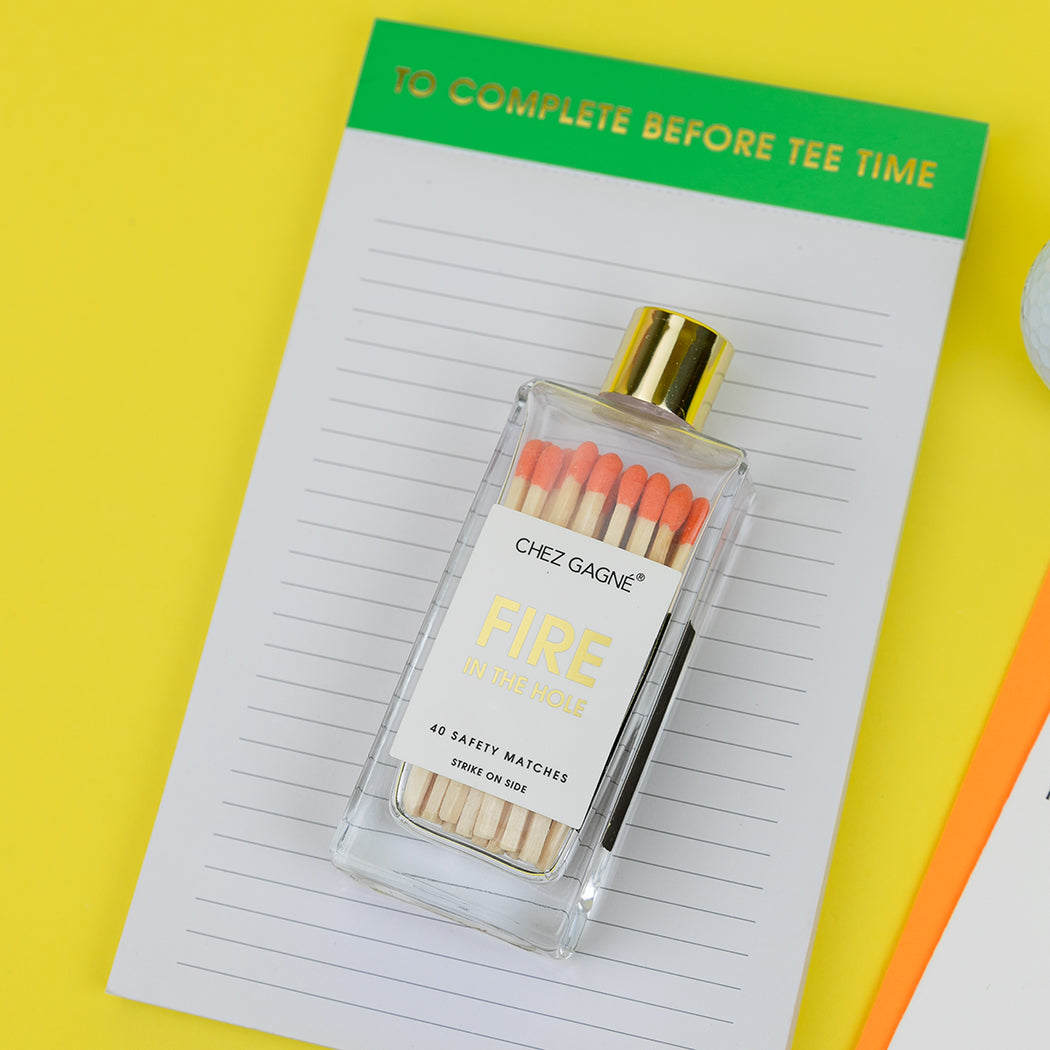 To Complete Before Tee Time - Lined Notepad