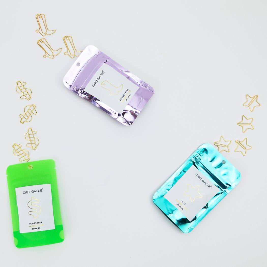 Paper Clip Pack - Cowboy Boot Pack of 25