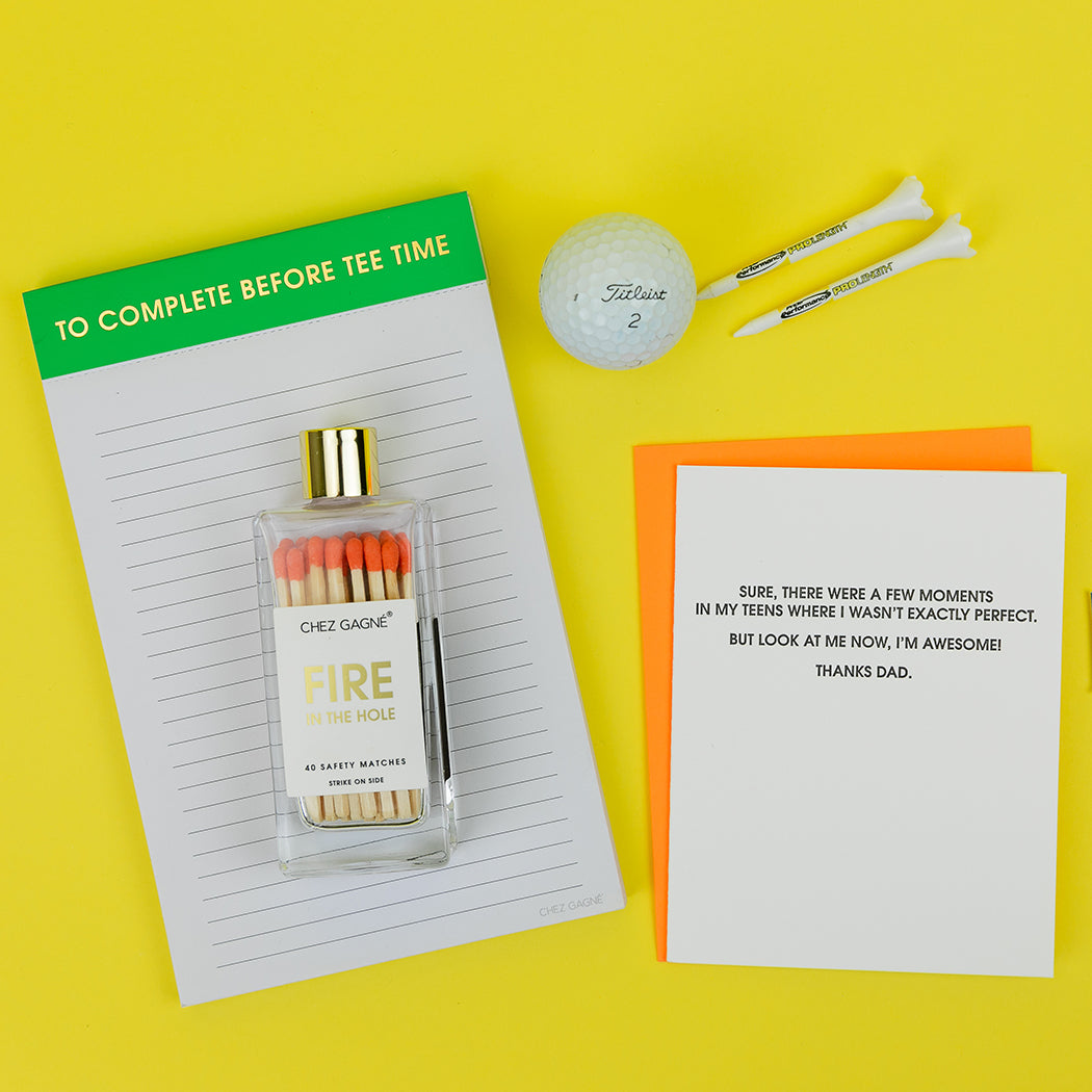 To Complete Before Tee Time - Lined Notepad